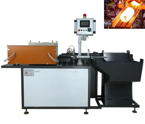 Máy rèn cảm ứng loại cho ăn tự động để sưởi ấm thanh kết thúc